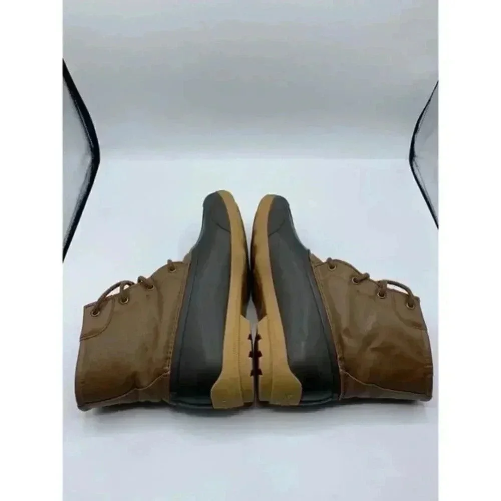 Sperry Port Boots Youth‎ Boys 5 M Brown Leather Duck Rain Lace Up Ankle Outdoors